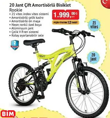 ROOKİE 20 JANT ÇİFT AMORTİSÖRLÜ BİSİKLET